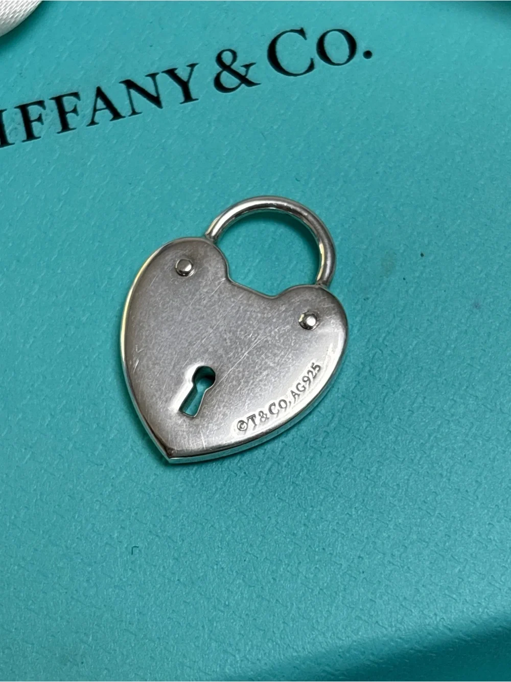 Tiffany & Co Medium Heart Lock Pendant + COA - Picture 3 of 6